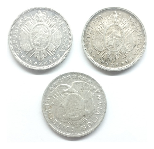 Lote Monedas Extranjeras De Plata (Usado)