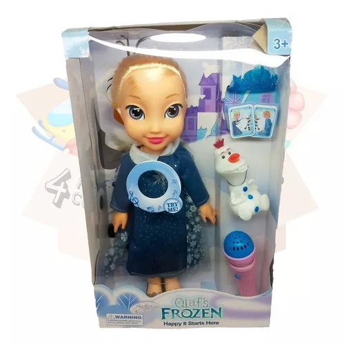 LOJA DO ANDRÉ BRINQUEDOS - Boneca Cante com a Elsa da animação Frozen,  comece a cantar, passe o microfone para a princesa e faça um dueto com ela!  😍💕 Valor: R$ 399,99 #