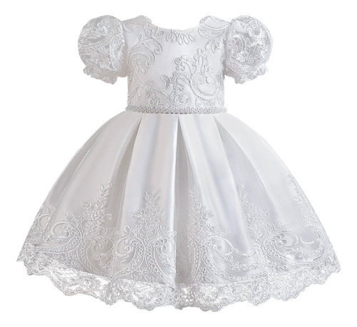 Vestido Blanco Para Bautismo, Boda Para Niña, Bebé