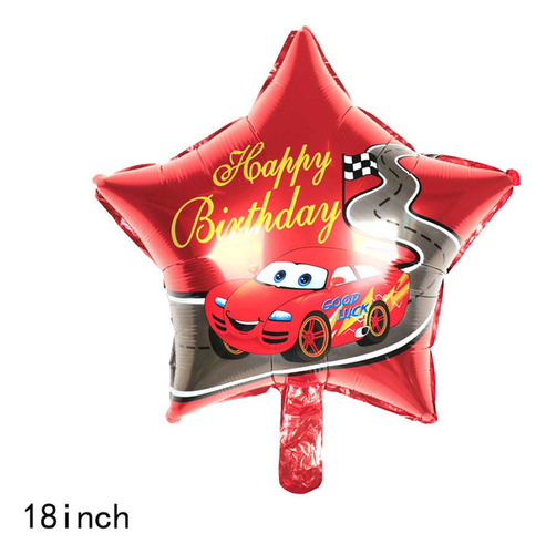 Kit De Globos Para Decoración De Fiestas Rayo Mcqueen Color Lightning Mcqueen Balloon Set Lightning Mcqueen Balloon Set