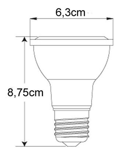 Imagem 6 de 7 de Lâmpada De Led Par20 Dimerizável 8w E27 Bivolt Galaxy