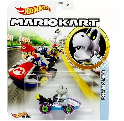 Mario Kart Hotwheels Dry Bones Standar Kart Tortuga Huesos