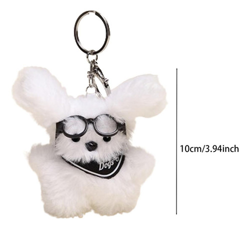 - Llavero De Felpa Con Gafas Para Cachorro, Regalo B