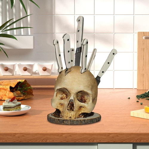 Y Soporte Para Cuchillos De Calavera Genérico Para Cocina