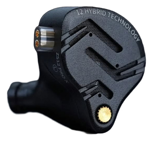 Auriculares Kz Zs12 Prox Negros Sin Switches - Nuevo Negro