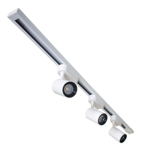 Imagem 2 de 5 de Kit Trilho Eletrificado 1m + 5 Spots Led 7w Frete Grátis