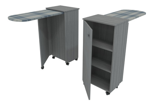 Imagen 3 de 5 de Planchador Plegable Rodante 1 Puerta 2 Estantes Orlandi