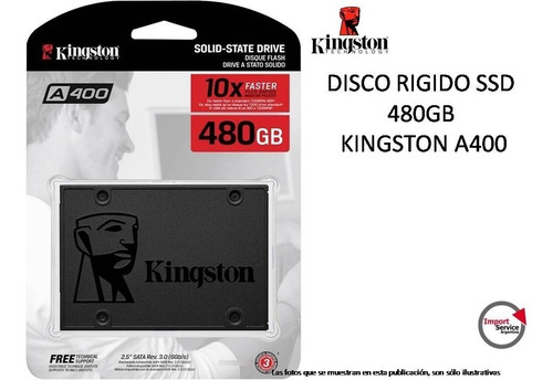 Disco Rigido Ssd  480gb  Kingston A400