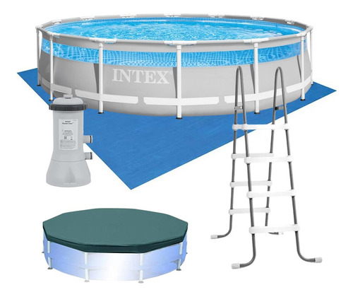 Piscina Estrutural Clearview Completa 12.706l 220v Intex Cor Prism