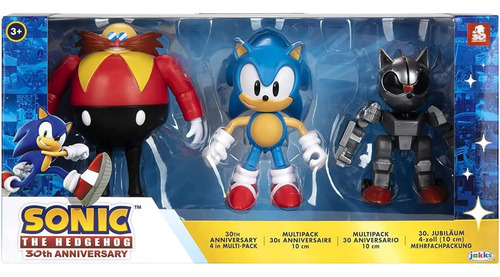 Sonic Multipack De Figuras Jakks 30 Aniversario