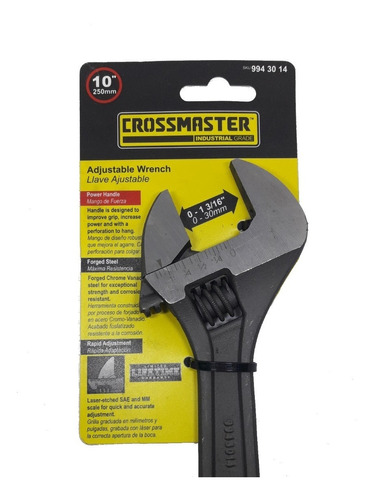 Llave Ajustable Profesional 10   254 Mm Crossmaster