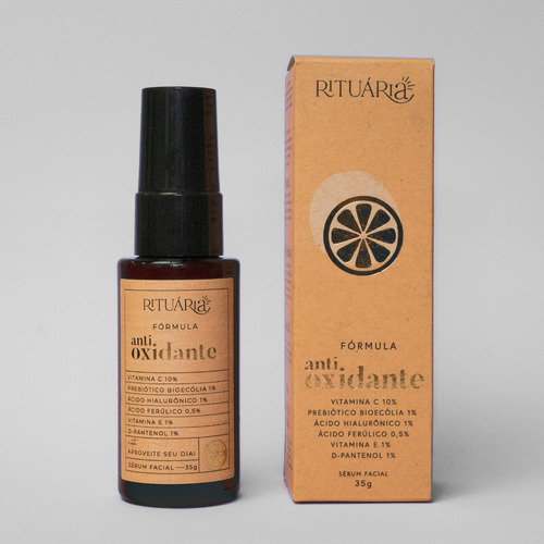 Fórmula Antioxidante Rituária | Sérum com Vitamina C, Ácido Ferúlico e Vitamina E | Proteção e Firmeza 35g
