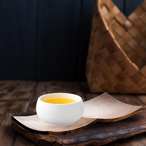 Bandeja De Madera Para Servir Té, 2 Compartimentos