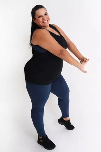 Calça Legging De Suplex Plus Size - Modaliss