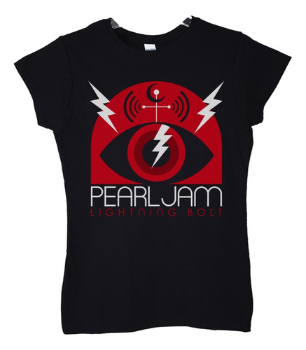 Polera Mujer Pearl Jam Lightning Bolt Rock Abominatron