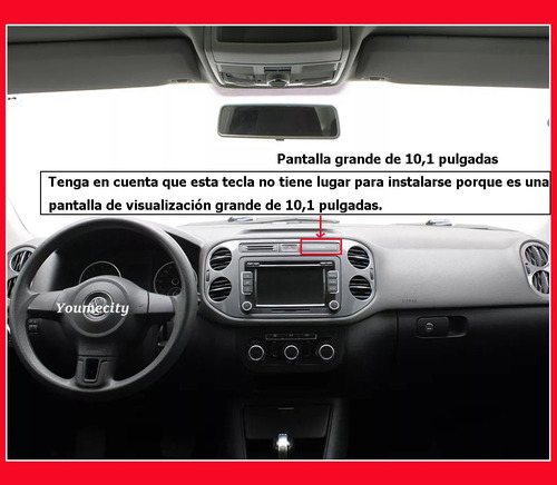 Auto Radio Estéreo Android Gps Para Vw Tiguan 2010-2017