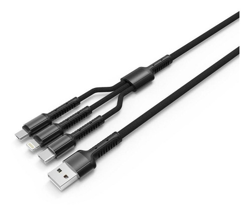 Cable De Carga Para Celulares Tres Conectores Original