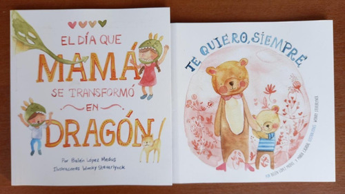 2 Libros Mama Dragón Te Quiero Siempre Belén López Medus Tb