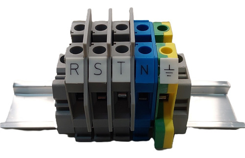 Bloco Conector Passagem Borne 6,00 Mm² Rst-neutro-terra
