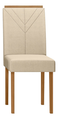 Juego De Comedor Vezna Amada 4s Vekka Color Beige