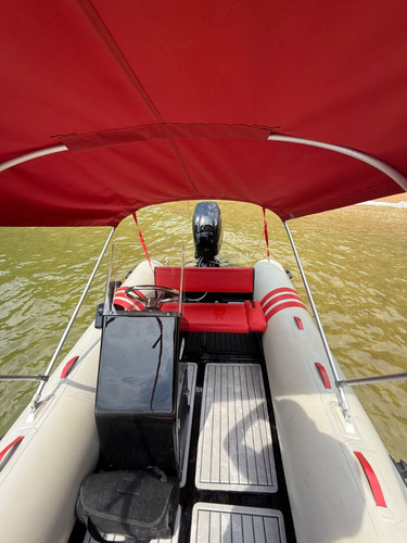 Bote Inflável 4,5m Com Motor De Popa Mercury 60hp Zero