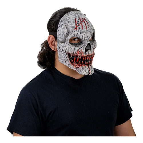 Máscara Latex Skull Fangs Gore Monster Monstruo Creepy