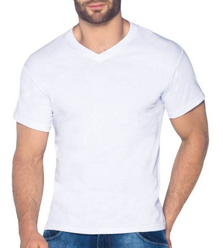 Camiseta Basica Cuello V - Slim Fit