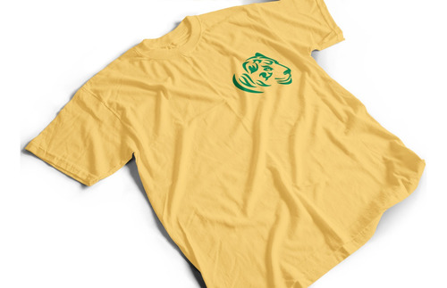 Camiseta De Algodón Adulto Con Estampado Logo Escudo Jaguar