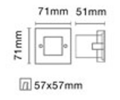 Imagen 3 de 8 de Pack 6 Luces Spot Embutido Pared Exterior Led Escaleras Mb