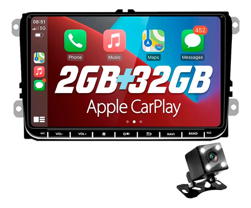 Central Multimedia Volkswagen Gol Trend Android 12 2gb 32gb