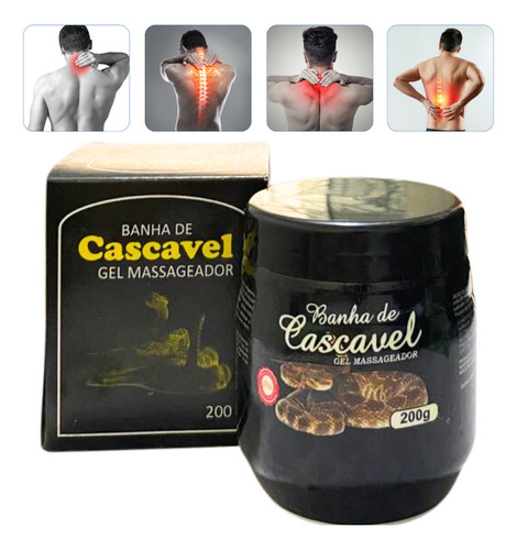 Kit 24 Gel Banha De Cascavel Extra Forte Massagem Atacado