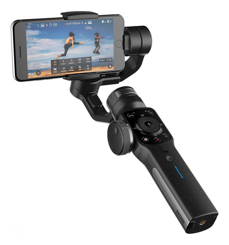 Estabilizador fotográfico Zhiyun Smooth 4 Gimbal para teléfono celular, color negro