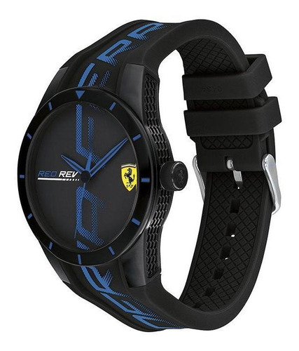 Imagen 2 de 4 de Reloj Ferrari Caballero Color Negro 0830616 - S007