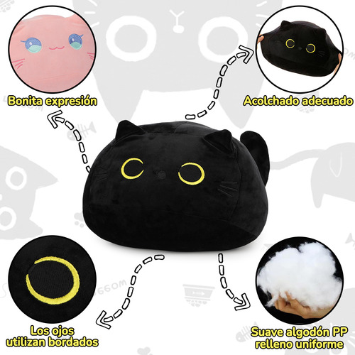 Cojín De Gato De Peluche Warmie- Para Bebés Y Niños, 2 Pzs.