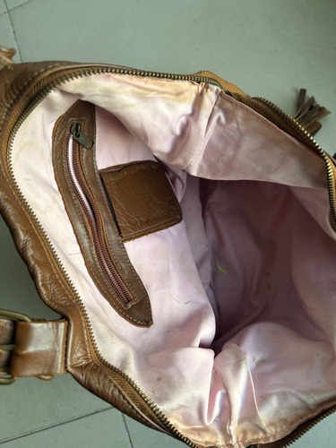 Cartera Marrón Cuero Ecológico Marrón Lisa Otro Marrón (Usado)