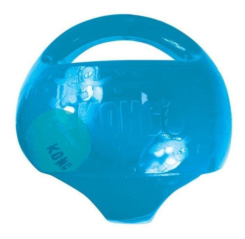 Pelota Kong Jumbler para perros, color azul medio
