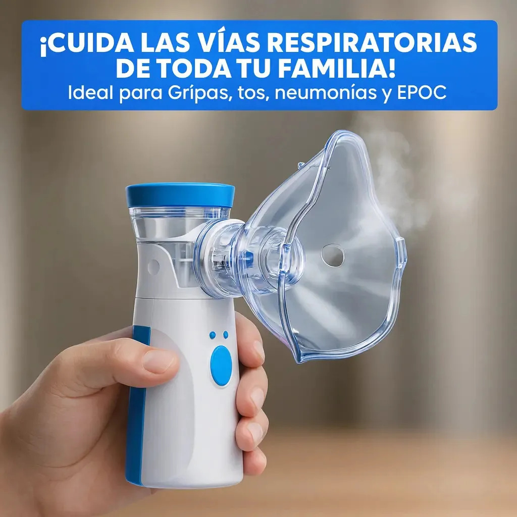 Nebulizador Portátil Silencioso Pilas Y Usb
