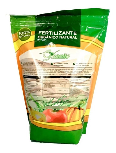Imagen 3 de 10 de Combo Guanito + Dix 10 + Phenix 1kg X3 Fertilizante Organico