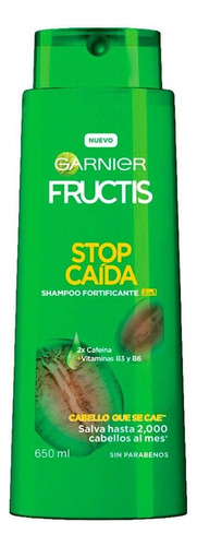 Shampoo Garnier Fructis Stop caída en botella de 650mL por 1 unidad