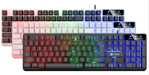 Teclado Gamer Limeide Tx35 Usb Led Alfanumérico Ingles Denbu