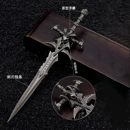 Espada Warcraft Frostmourne Lich King Wow Metal Rey Arthas