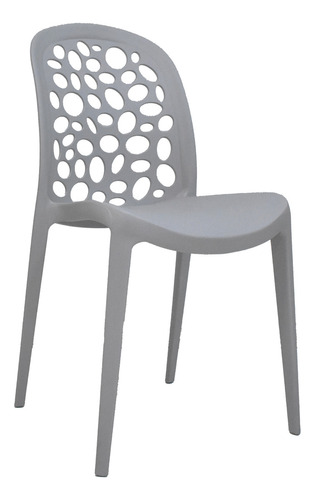 Silla De Diseño Burbuja Gris Bonno