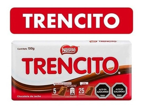 Chocolate Nestlé Trencito Tableta  150gr