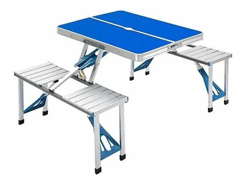 Mesa Camping Con Sillas Plegable Comedor Portátil Extensible