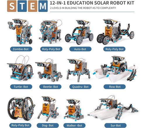 Temi Stem Kit De Robot Solar Para Niños, Juguetes De Experim