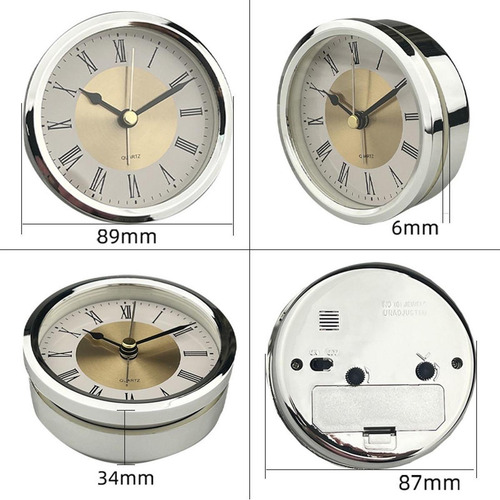 Inserto De Reloj Redondo Con Números, Mini Reloj Argén