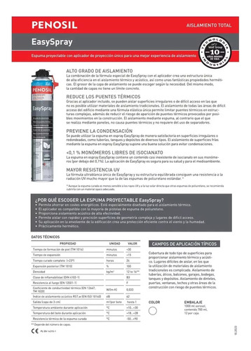 Penosil Easyspray 810 Ml Espuma Proyectable