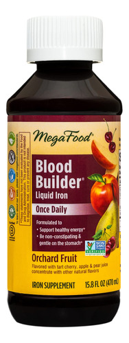 Megafood Blood Builder - Suplemento De Hierro Lquido Formula