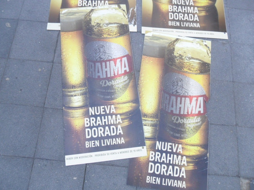 Cartel Publicitario Cerveza Brahma Decoracion Retro Bar Pub