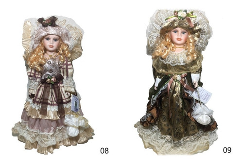 Imagem 2 de 4 de Boneca De Porcelana Dama Antiga 40cm Alta Qualidade Original